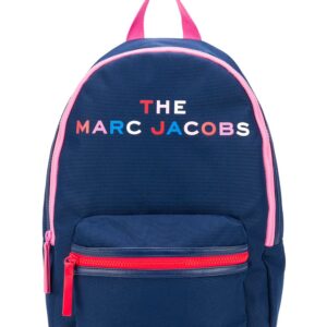Little Marc Jacobs logo-print zipped backpack - Blue