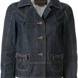 Louis Vuitton pre-owned long sleeve denim jacket - Blue