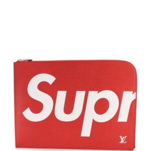 Louis Vuitton x Supreme pre-owned Jules GM clutch - Red