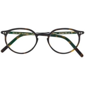Lunor round frame glasses - Brown