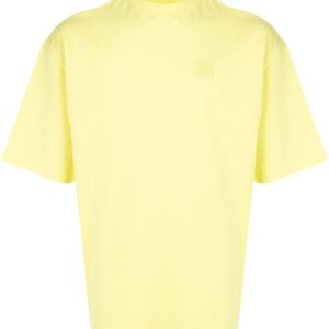 Maison Kitsuné embroidered logo T-shirt - Yellow