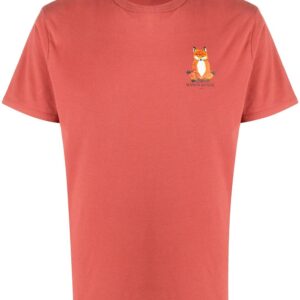 Maison Kitsuné fox-print T-shirt - PINK