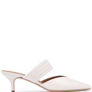 Malone Souliers Maisie 45mm pointed toe mules - White