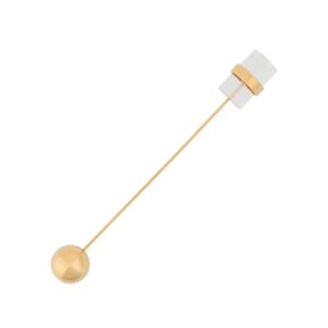 Marni sphere cylinder brooch - GOLD