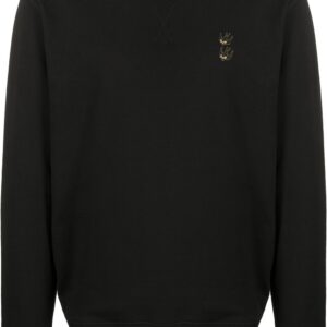 McQ Alexander McQueen embroidered swallow jumper - Black