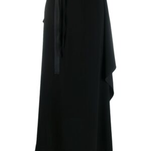 McQ Alexander McQueen midi draped skirt - Black