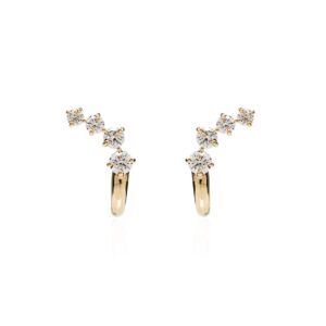 Melissa Kaye 18K gold Aria Dagger diamond earrings