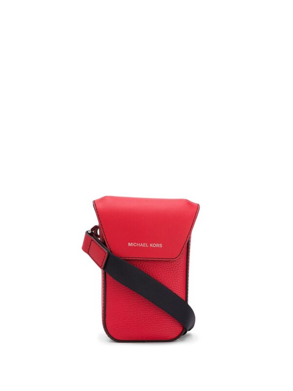 Michael Kors Collection logo stamp phone bag - Red