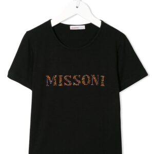 Missoni Kids embellished logo T-shirt - Black