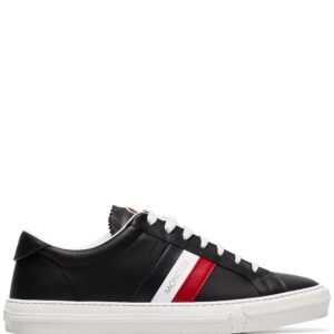 Moncler striped low-top sneakers - Black