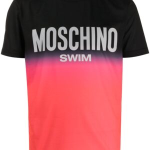 Moschino gradient logo print T-shirt - Black