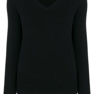 N.Peal cashmere V-neck jumper - Black