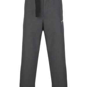 OAMC belted cropped trousers - Grey