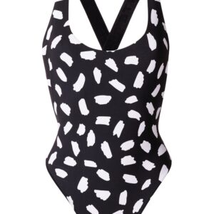 Off-White printed swimsuit - Black