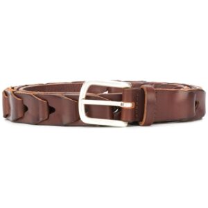 Orciani woven leather belt - Brown