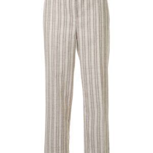 Our Legacy striped high-rise straight-leg trousers - NEUTRALS