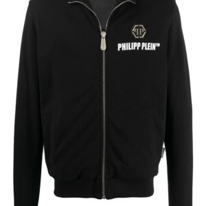 Philipp Plein logo-print track jacket - Black