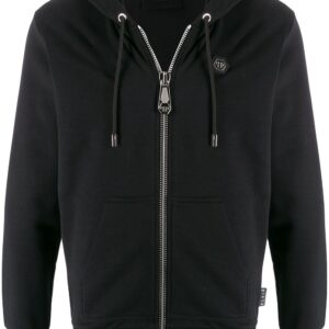 Philipp Plein skull embellished hoodie - Black