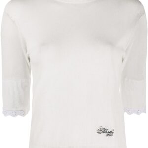 Philosophy Di Lorenzo Serafini 3/4 sleeves logo pullover - White