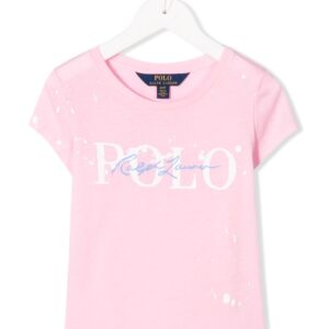 Ralph Lauren Kids signature logo T-shirt - PINK