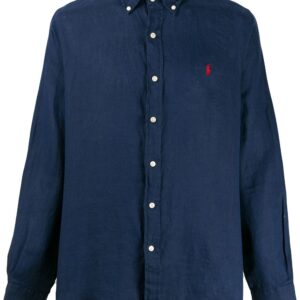 Ralph Lauren embroidered logo slim-fit shirt - Blue
