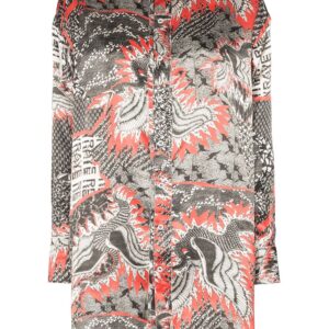 Rave Review electra dragon print shirt - PRINTED