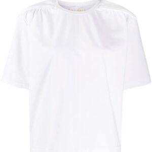 Remain piped-shoulder T-shirt - White