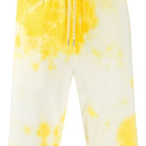 Roberto Collina tie-dye drawstring shorts - Yellow