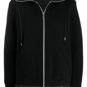 Sacai zipped hoodie - Black