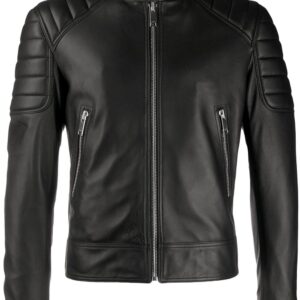 Sandro Paris zipped biker jacket - Black