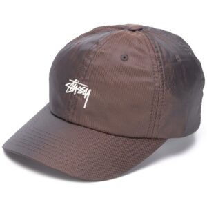 Stussy embroidered logo baseball cap - Black