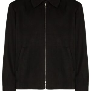 Sunflower zip-up shirt jacket - Black