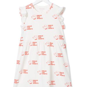 Tiny Cottons Dolce Far Niente printed dress - White