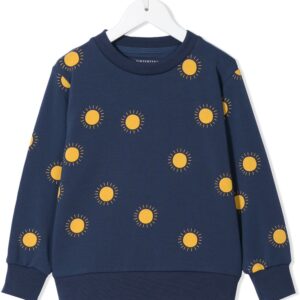 Tiny Cottons sun print round neck sweatshirt - Blue