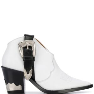 Toga Pulla buckled cowboy boots - White