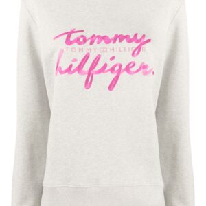 Tommy Hilfiger logo print sweatshirt - Grey