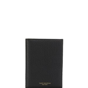 Tory Burch Perry pebbled-texture cardholder - Black