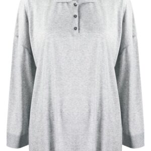 Totême oversized polo shirt - Grey