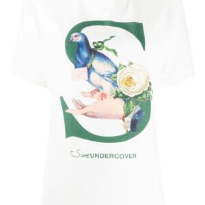 Undercover bird motif T-shirt - White