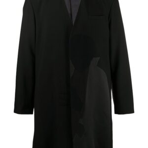 Undercover silhouette panel coat - Black
