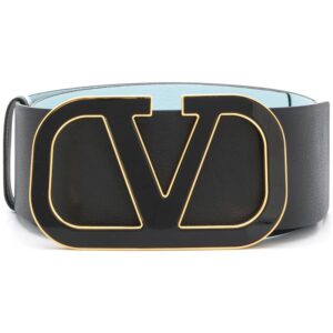 Valentino Garavani VLOGO leather belt - Black