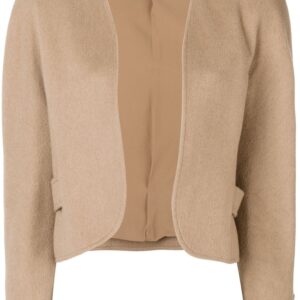 Valentino Pre-Owned 1980's open short jacket - NEUTRALS