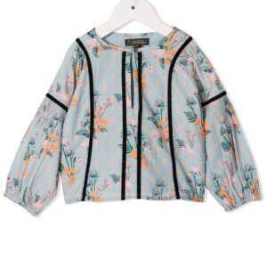 Velveteen Darcy floral print blouse - Blue