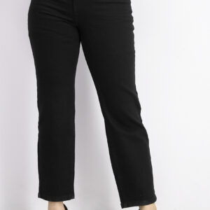 Womens Belted Fit Jeans Black