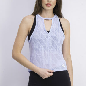 Womens Burnt Out Tank Blue