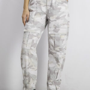 Womens Camouflage Cargo Pants Grey/Green