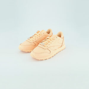 Womens Classic Leather Pearl Sneaker Grit Peach