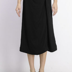 Womens Decorative Knot Skirt Black