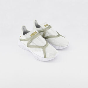 Womens Defy Cage Shoes White/Gold
