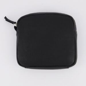 Womens Dopp Kit Grain Leather Wallet 18 L x 17.5 H x 5 W cm Black
